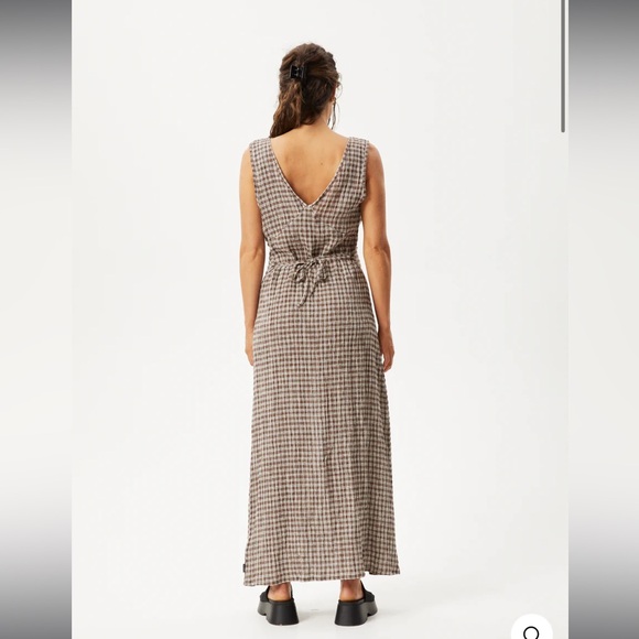 Afends Seersucker Check Maxi Dress - Picture 4 of 4